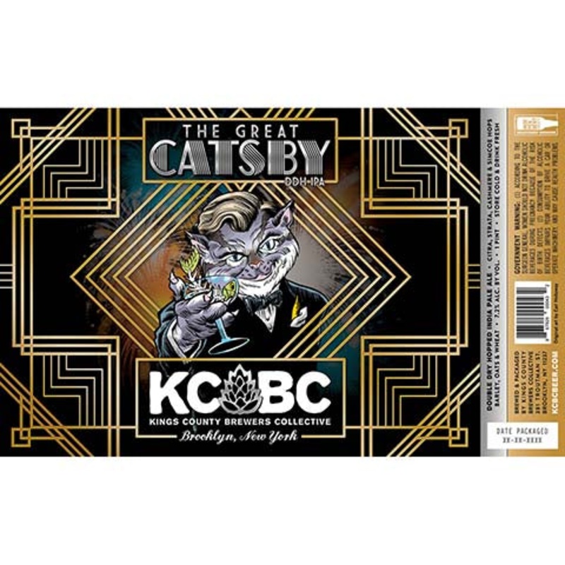 Kings County Brewers Collective The Great Gatsby DDH IPA 16OZ SINGLE CAN