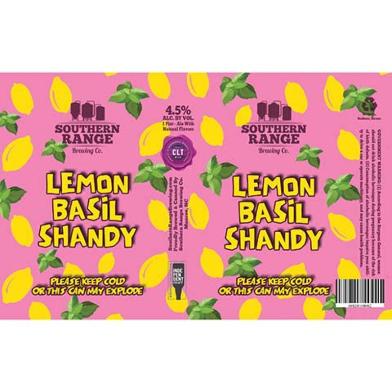 Southern Range Lemon Basil Shandy 16OZ SINGLE CAN