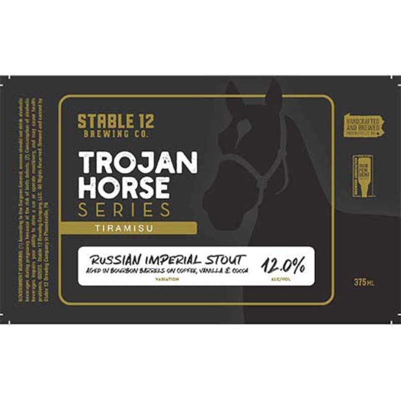 Stable 12 Trojan Horse Series Tiramisu Imperial Stout 375ML SINGLE BTL