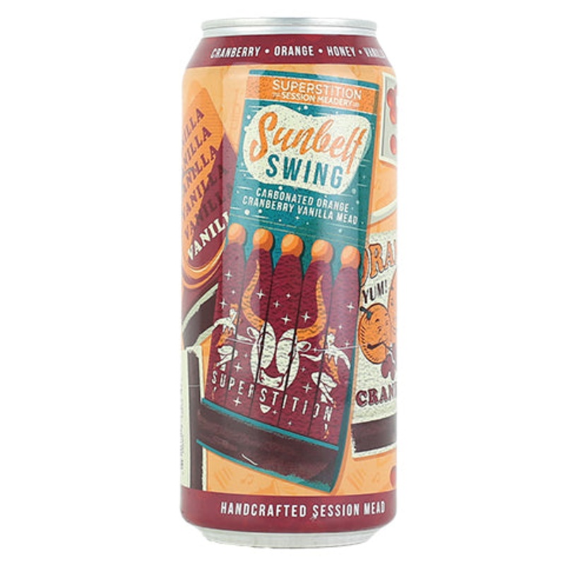Superstition Sunbelt Swing Carbonated Orange Cranberry Vanilla Mead 16OZ SINGLE CAN
