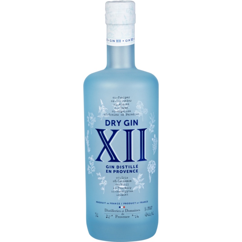 XII DRY GIN W/ GLASS 84 750ML 750ML