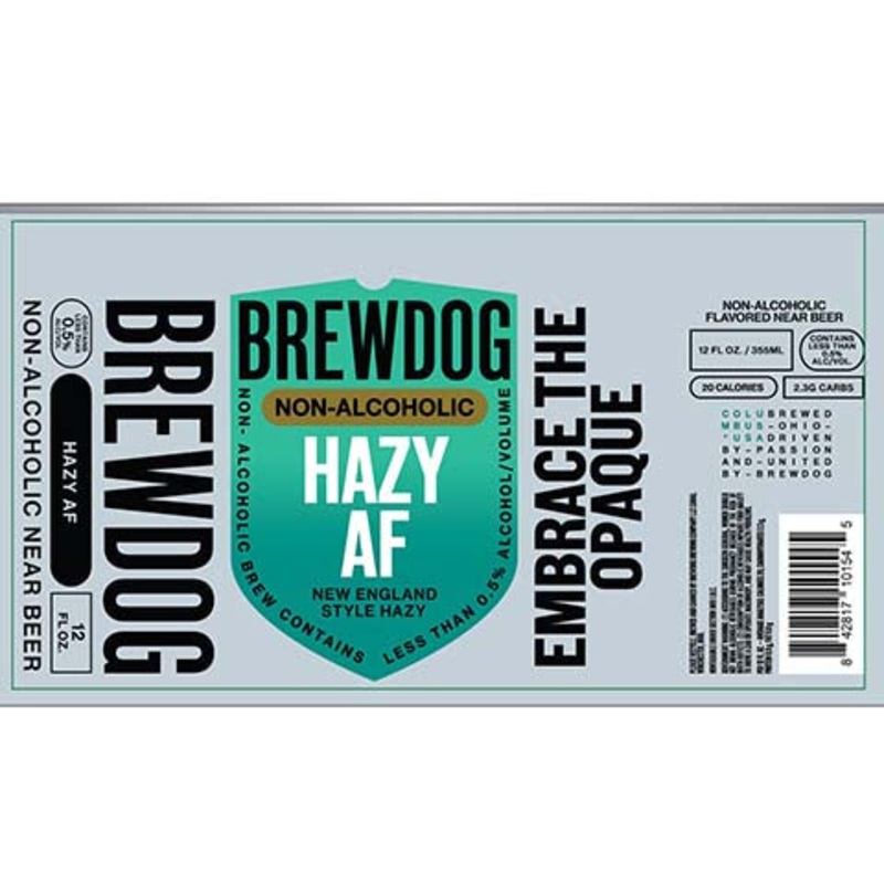 BrewDog Hazy AF Embrace The Opaque (Non-Alcoholic) 12OZ SINGLE CAN