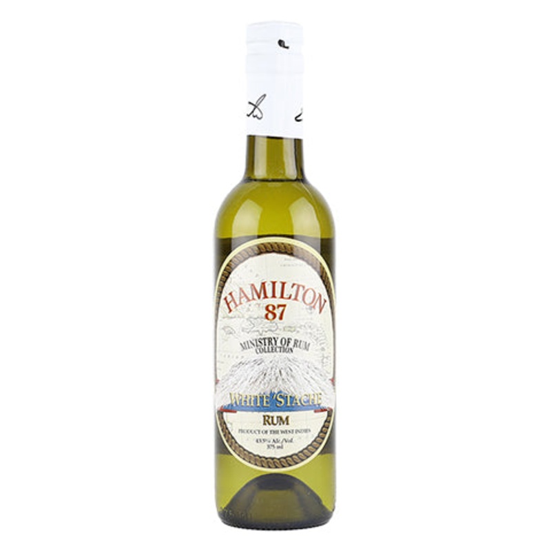 Hamilton ‘White Stache’ West Indies Rum 375ML BTL