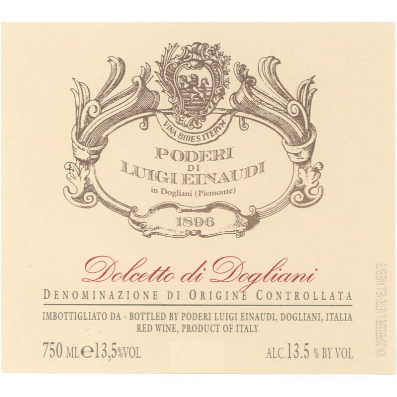 LUIGI EINAUDI DOLCETTO DI DOGLIANI DOCG 2021 750 mL