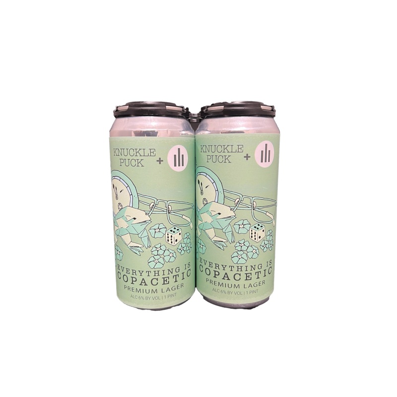 Milieu + Knuckle Puck Everything Is Copacetic Lager 4 Pack