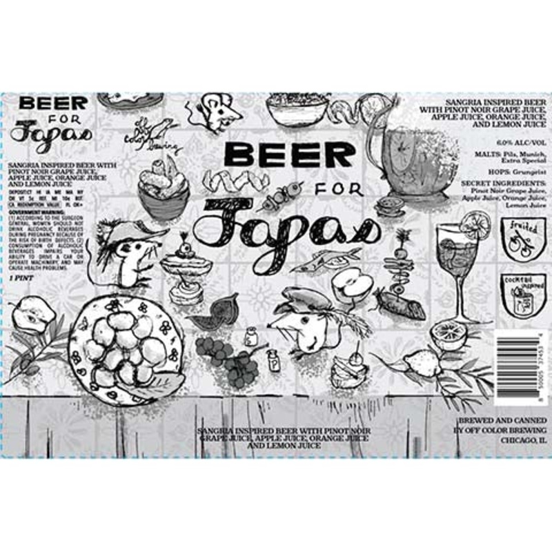 Off Color Beer For Tapas 16OZ SINGLE CAN