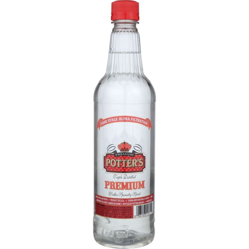 Potter’S Vodka 80 750ML 750ML
