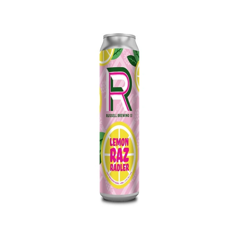 RUSSELL WHITE RABBIT LEMON RASPBERRY RADLER 473ML 4PK CAN @ Airdrie [1014838] 1892 ml