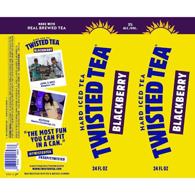 Twisted Tea Blackberry Hard Iced Tea 24OZ SINGLE BTL