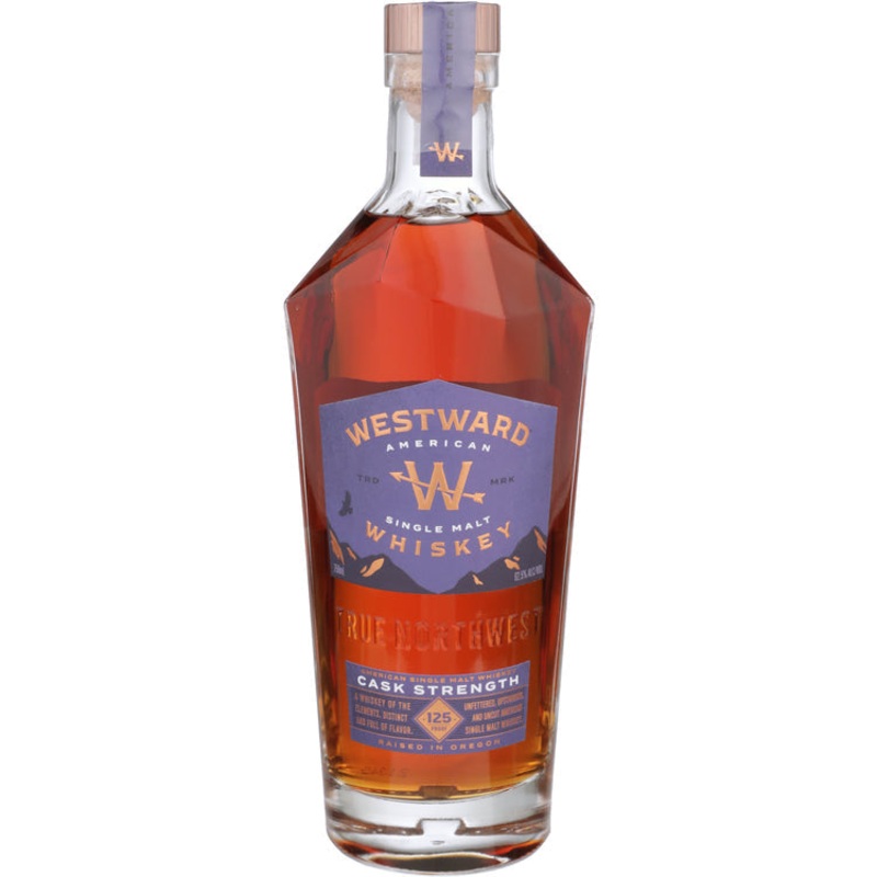 WESTWARD AMERICAN SINGLE MALT WHISKEY CASK STRENGTH 125 750ML 750ML