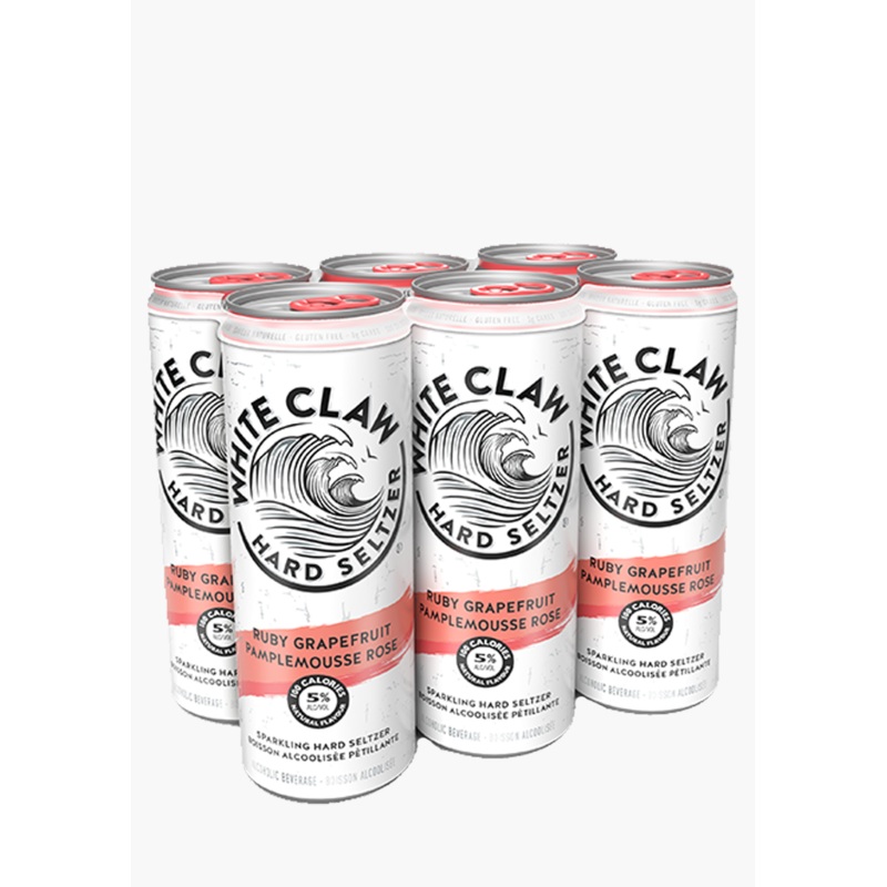 WHITE CLAW RUBY GRAPEFRUIT 6 P