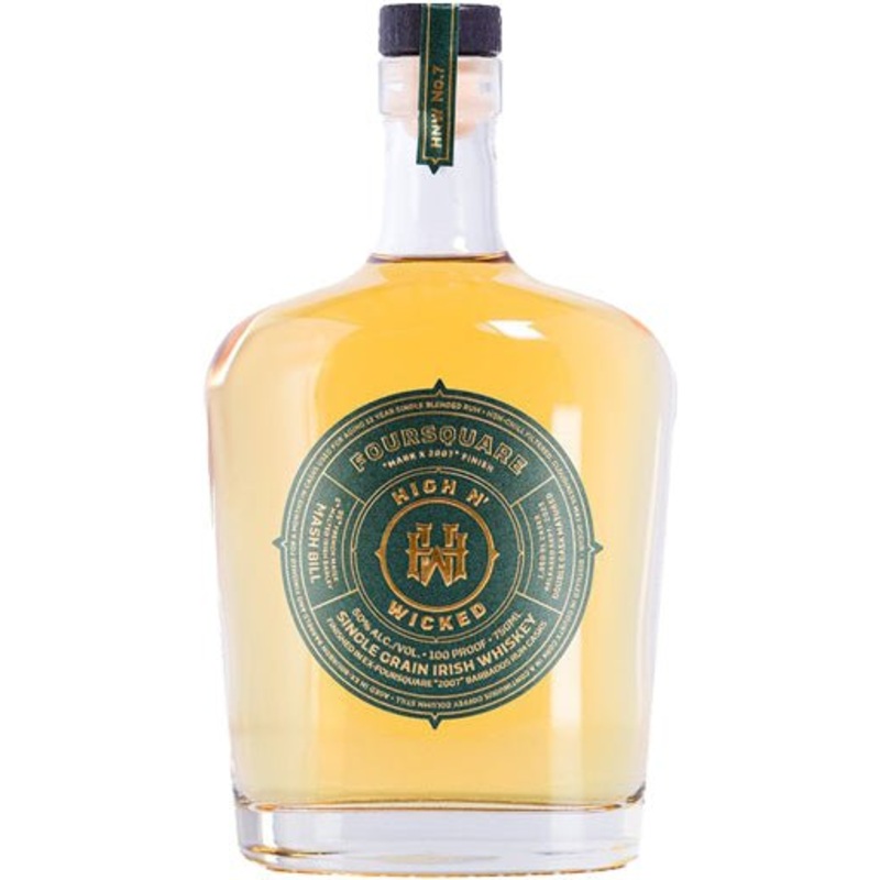 High n’ Wicked Foursquare Single Grain Irish Whiskey 750ml
