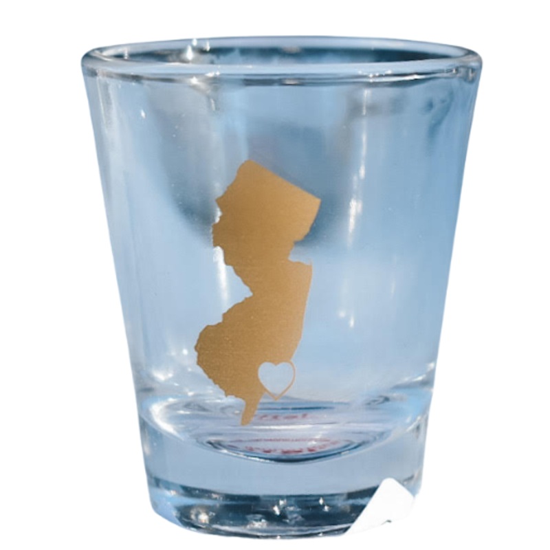 NJ Shot Glass Gold