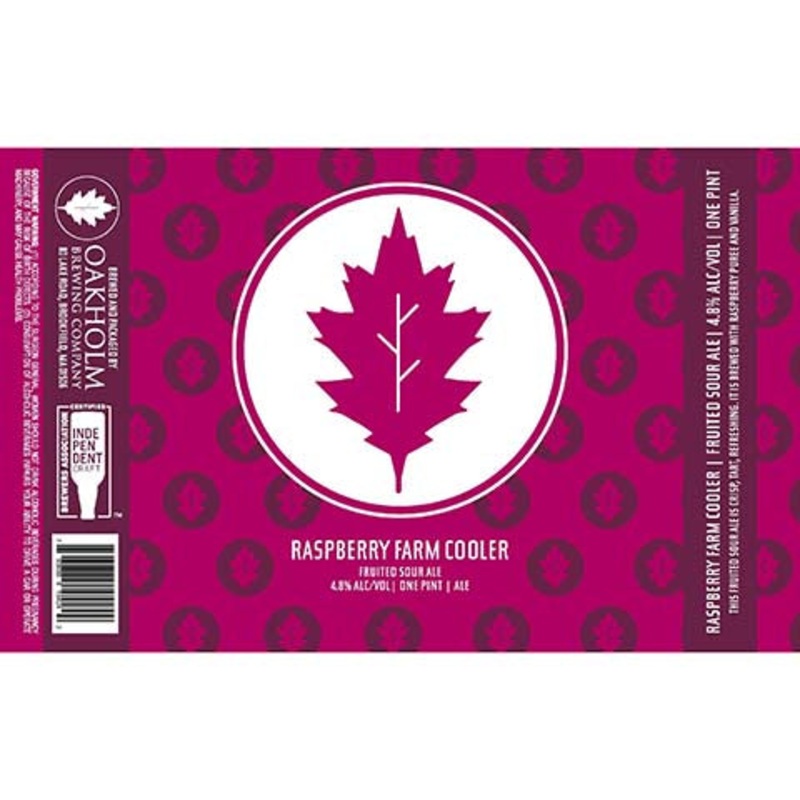 Oakholm Raspberry Farm Cooler Fruited Sour Ale 16OZ SINGLE CAN