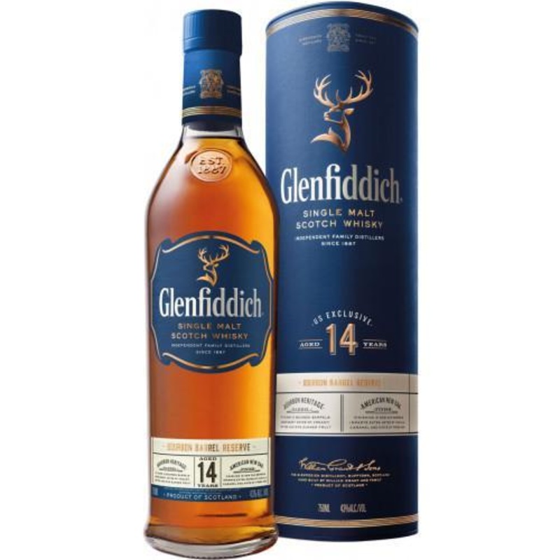Scotch Glenfiddich Single Malt 14 Year Bourbon Barrel Reserve