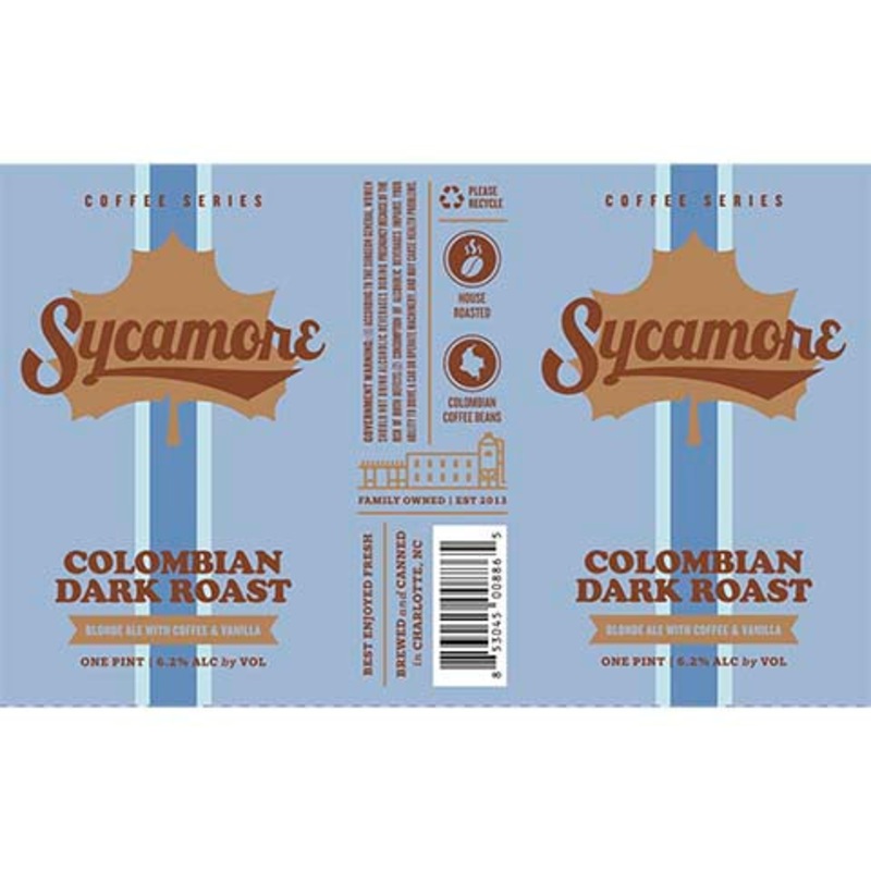 Sycamore Colombian Dark Roast Blonde Ale 16OZ SINGLE CAN